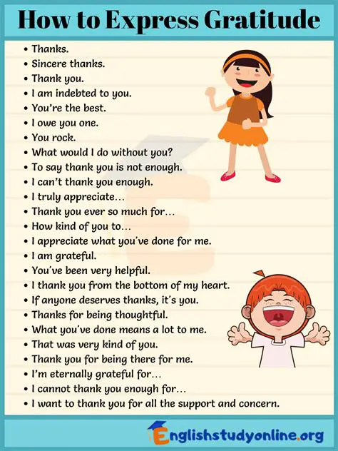 Thank You Five: Expressing Gratitude and Appreciation