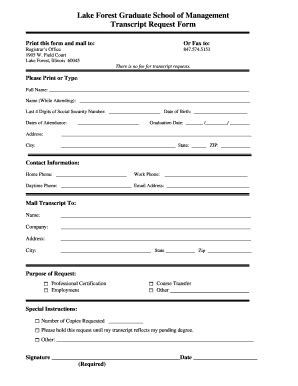 Lake Forest College Transcript Request: A Comprehensive Guide