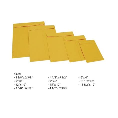 Manila Envelopes Sizes: A Comprehensive Guide to Fit Your Every Need