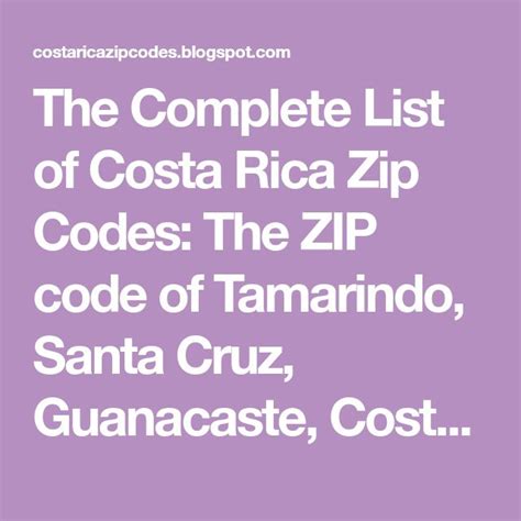 Unlock the Secrets of Costa Rica’s Postal Codes: A Complete Guide