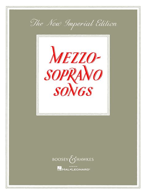 Songs for the Mezzo Soprano