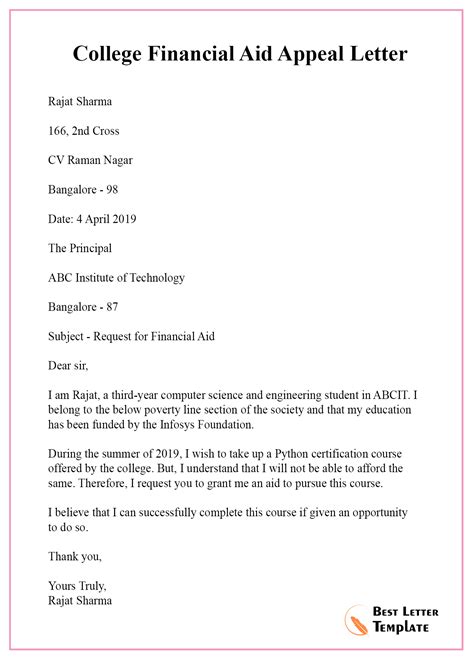 Appeal Letter University Admission Sample: Unleash Your Academic Potential Supporting Statistics Tables for Consideration: FAQs: