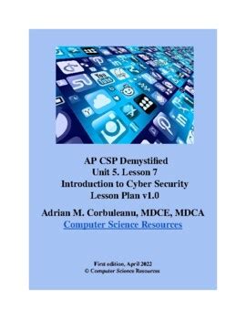 AP CSP CED: Enhancing Cybersecurity and Privacy Skills for the Digital Age