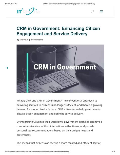 eServices in Inver Hills: Enhancing Citizen Engagement