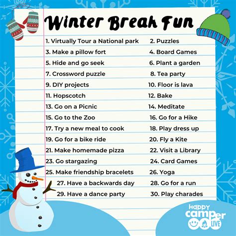 Have a Wonderful Winter Break Winter Break Activities Winter Break Safety Tips Common Winter Break Mistakes to Avoid Winter Break Tips and Tricks