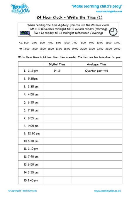 24 Hours in Nowhere Worksheets Clock: Mind Mapping for Productivity