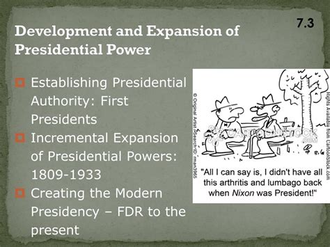 The Growing Power of the Presidency: A Historical Perspective Causes of the Expansion of Presidential Power Consequences of the Expansion of Presidential Power Conclusion Tables