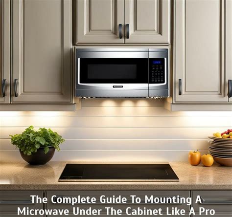 Under-Cabinet Microwave Mount: A Space-Saving Solution for Your Kitchen