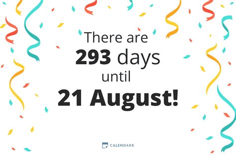 How Many Days Til August 9?