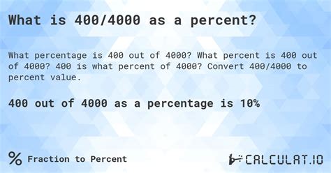 What Percentage is 400 of 430?