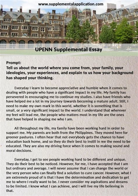 25+ UPenn Essay Examples: Dive into the World of Exceptional Writing Personal Statement Prompts Supplemental Essay Prompts Tips for Writing Exceptional UPenn Essays Additional Resources Conclusion