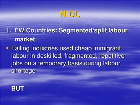 The New International Division of Labour: Reshaping Global Production and Employment Tables
