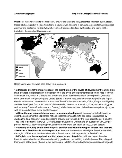 2024 AP Human Geography FRQ: Expert Insights and Guidance