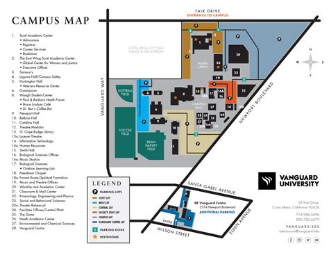 Vanguard University Campus Map: A Comprehensive Guide to Explore the Campus Grounds