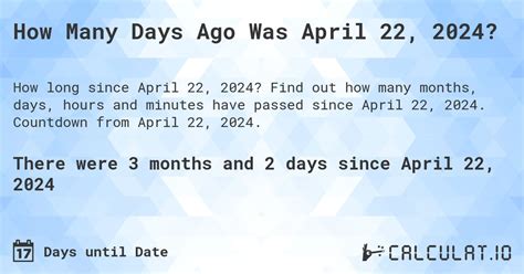 How Many More Days Until April 10th?