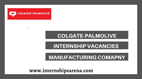 Colgate-Palmolive Internship: A Comprehensive Guide