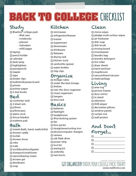 Dorm Shopping Checklist: The Essential Guide to a Comfortable and Efficient College Living Space
