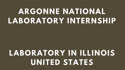 Argonne National Lab Internship: A Gateway to Cutting-Edge Research