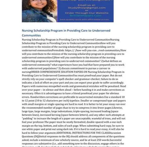 Good Samaritan Nursing Program: Providing Compassionate Care to the Underserved