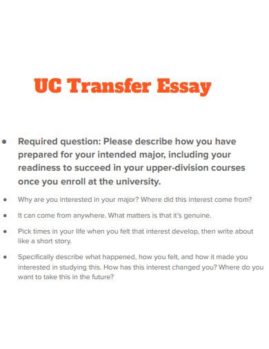 UC Transfer Essay Examples to Inspire Your Admissions Success