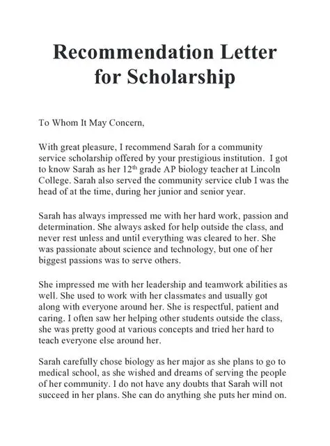 Writing a Letter of Reference for a Scholarship: A Comprehensive Guide