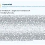 Shays’ Rebellion: A Catalyst for Constitutional Reform in Post-Revolutionary America