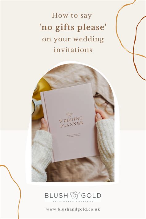 How to Politely Request No Gifts on Your Wedding Invitation