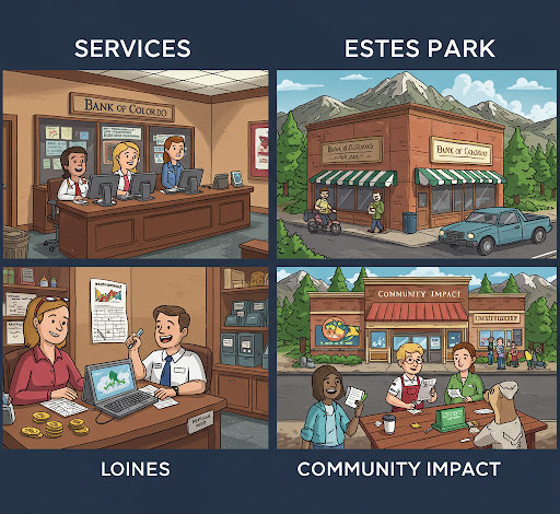 Bank of Colorado Estes Park: Services vs. Community Impact
